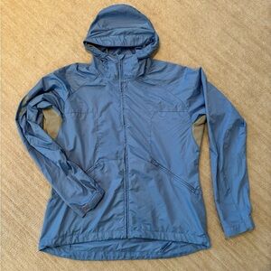 Salomon Skin Blue Hooded Ski Jacket Women Large